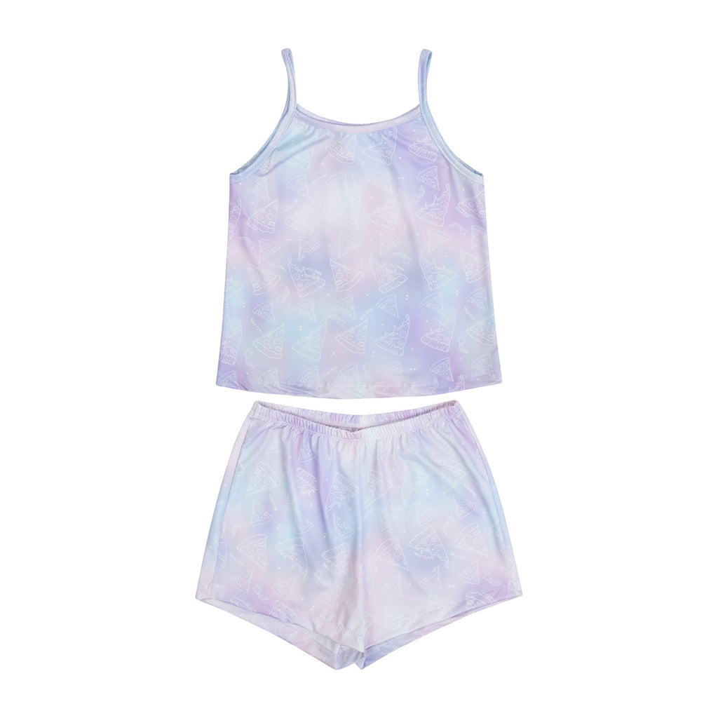 Pijama Menina Blusa e Short Malha Térmica Verão - Have Fun