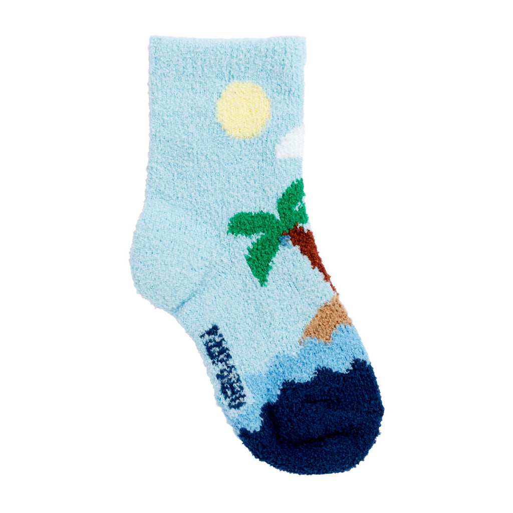 Meia Felpuda Infantil Menino 26-30 Ilha - Pimpolho