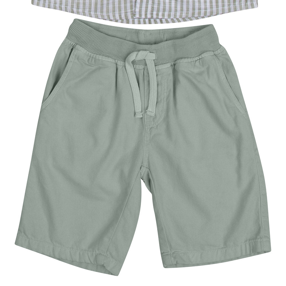 Conjunto Infantil Clean Camisa e Bermuda Sarja - Have Fun
