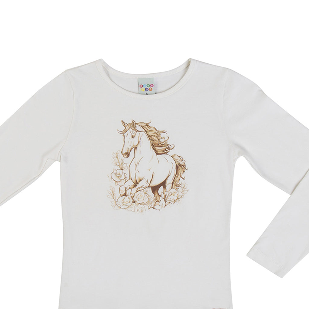 Blusa Infantil Feminina Boiadeira em Cotton - Have Fun