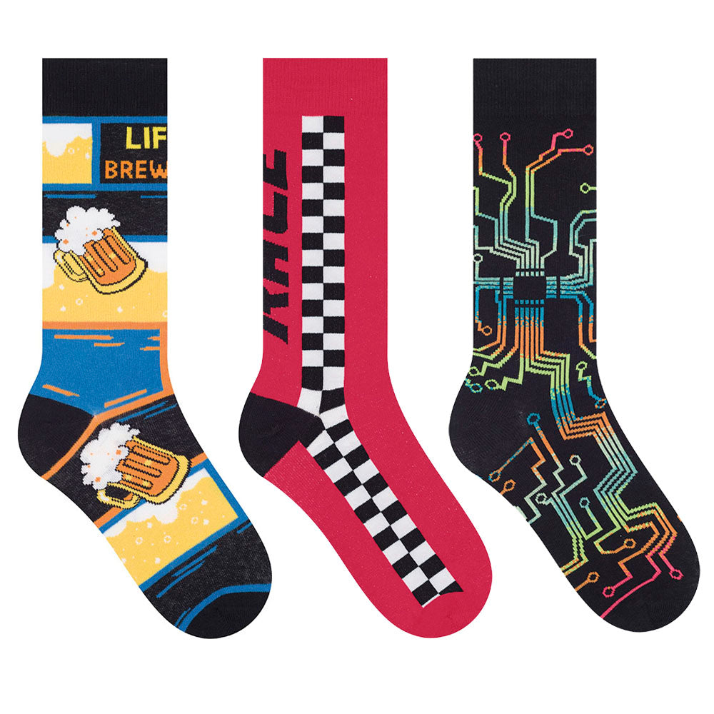 Meia Cano Alto Masculina Street Estampa Divertida - Selene