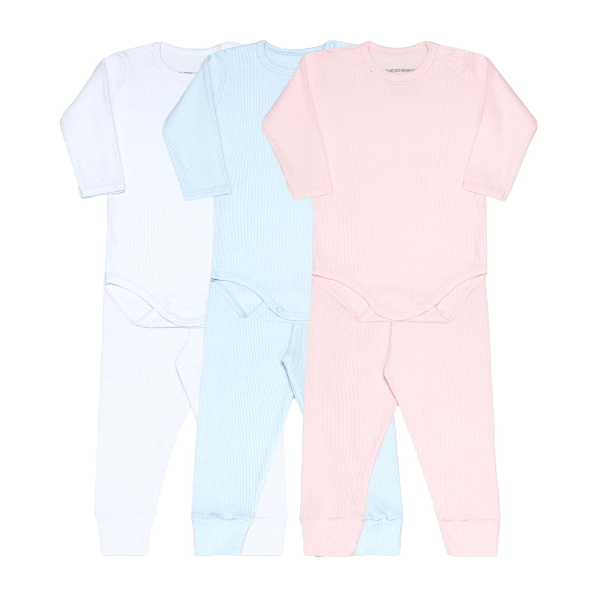 Conjunto Canelado Body e Calça Bebê - Dedeka