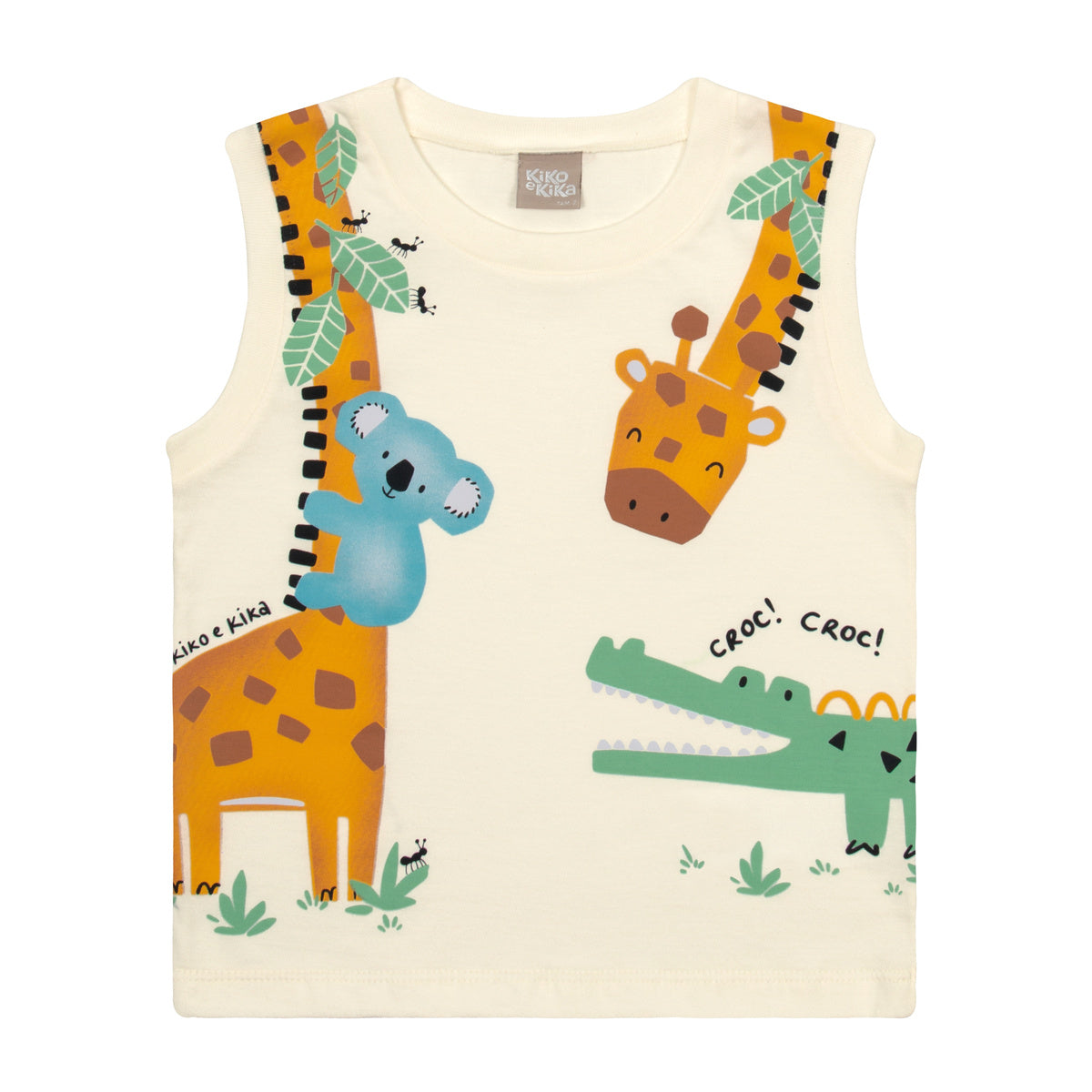Regata Infantil Menino Safári Girafa - Kiko e Kika