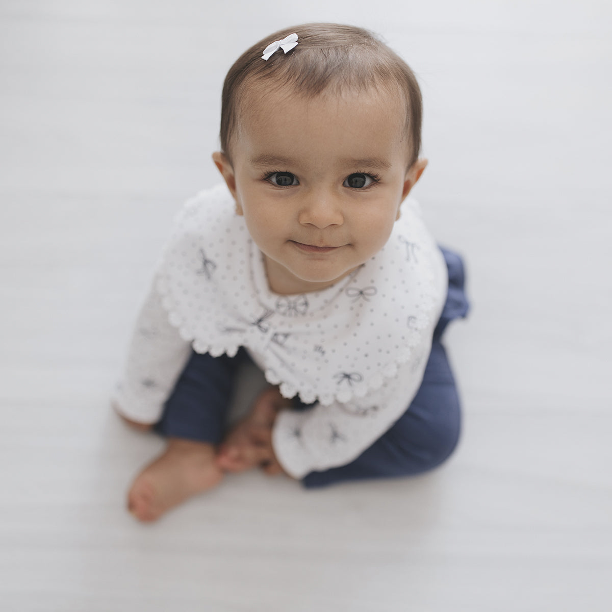 Conjunto Bebê Menina Body Longo e Calça Laços - Tilly Baby