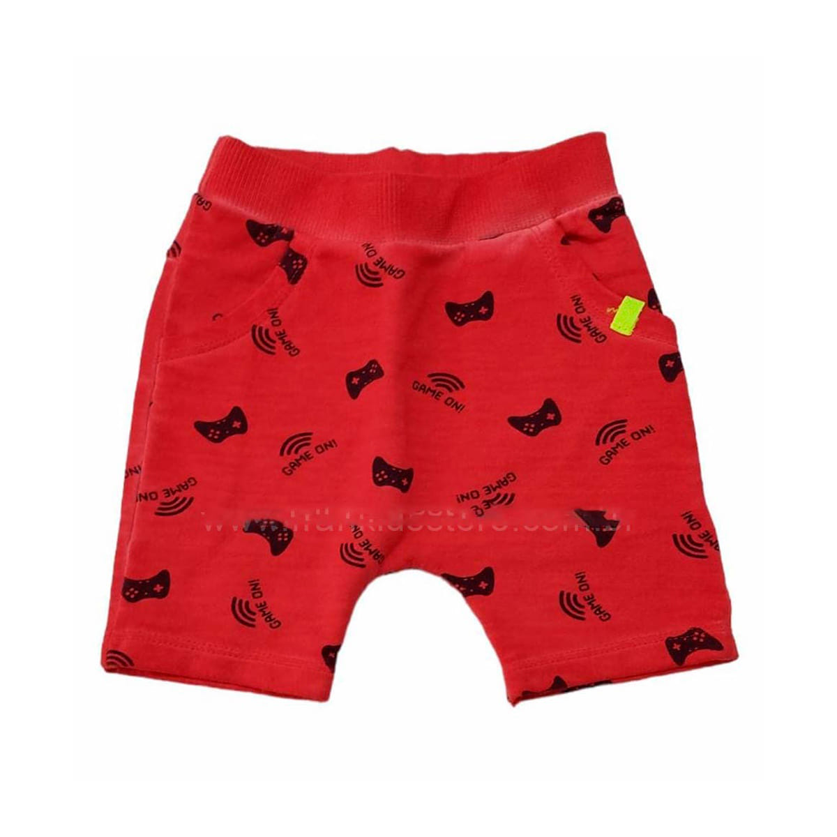 Bermuda Saruel Moletom Game On Vermelho - Have Fun