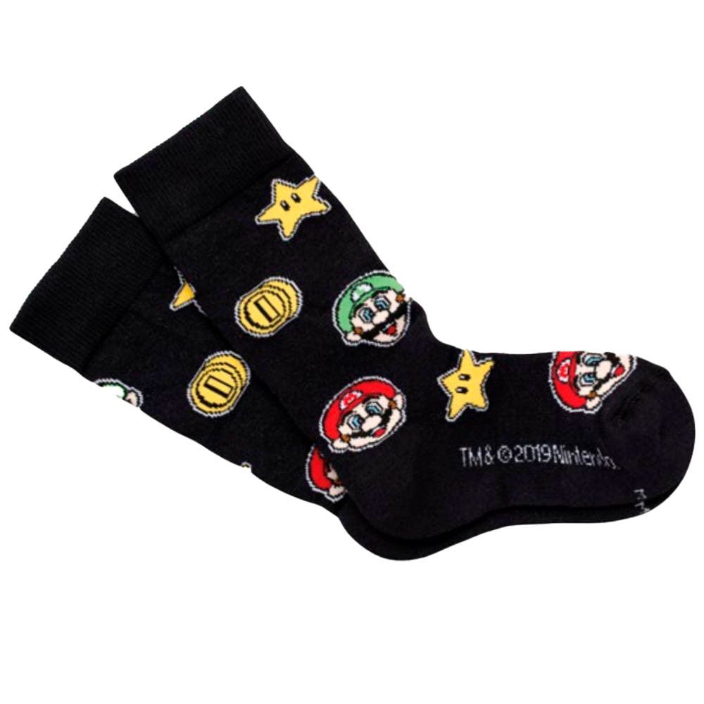 Meia Cano Alto Infantil Menino Urban Mario Bros - Lupo