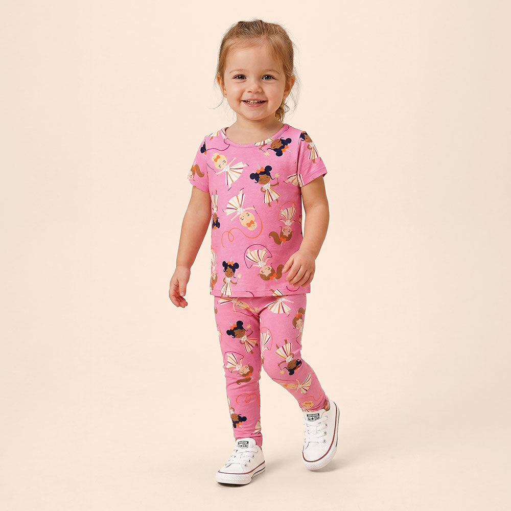 Calça Legging Infantil Estampada em Cotton - Malwee Kids