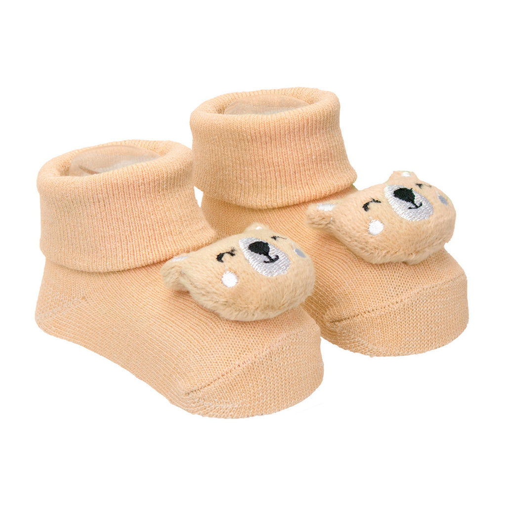 Meia Bichinho Bebê Unissex 00-15 Urso - Pimpolho