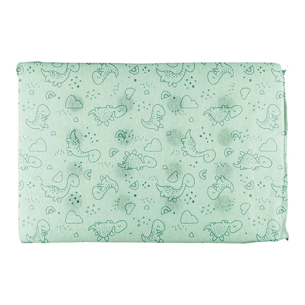 Travesseiro Antissufocante Estampado Dino Verde - Bublim