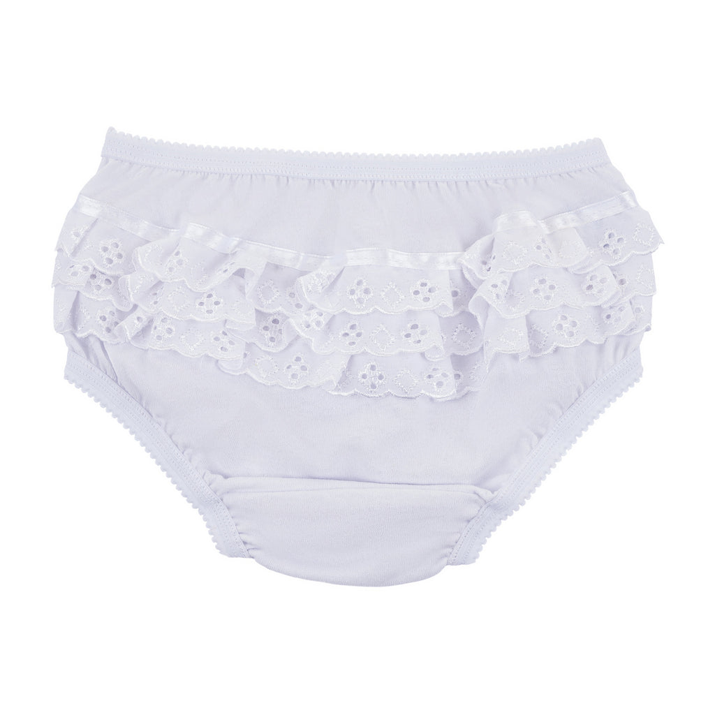 Calcinha Bebê Algodão Com Lese - Everly