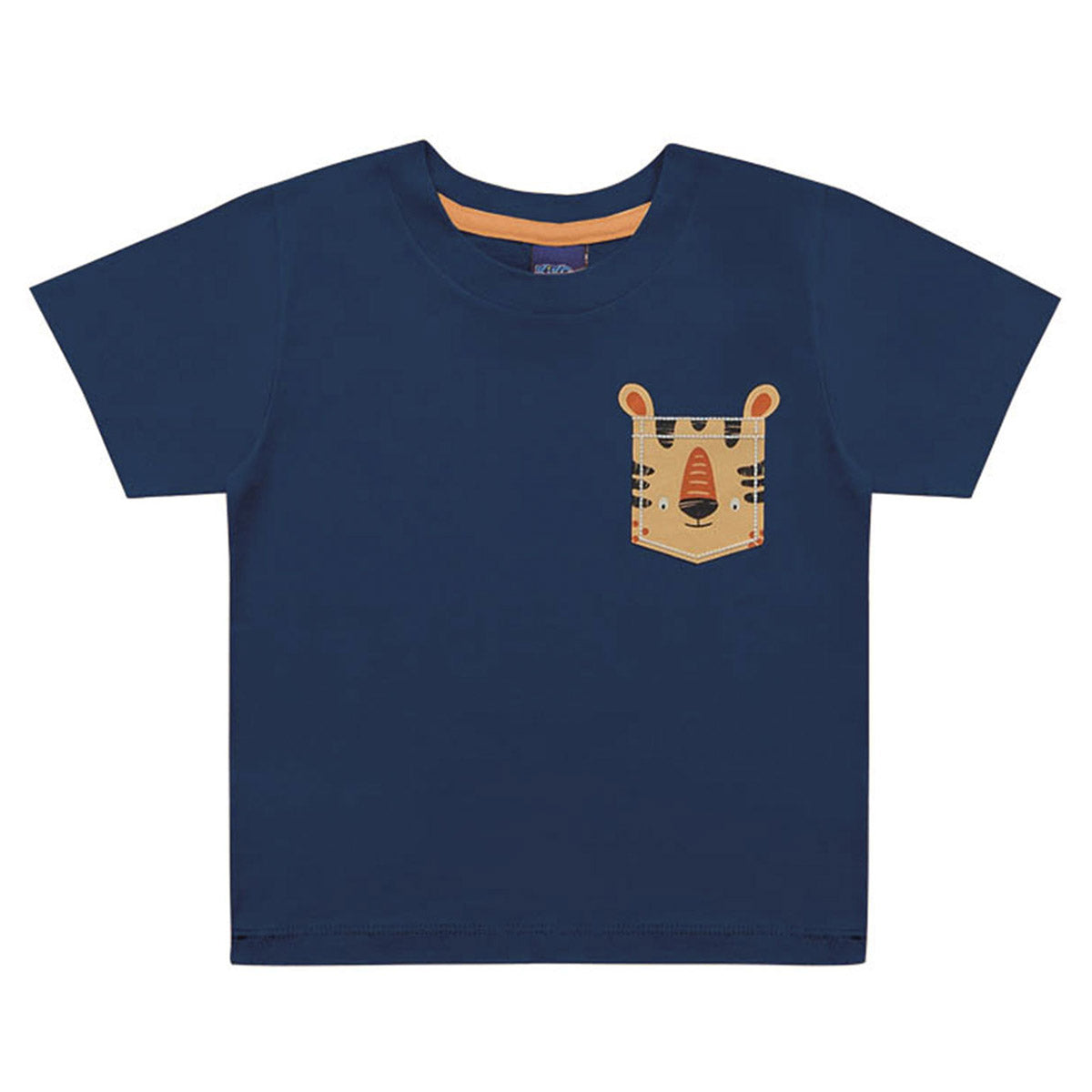 Camiseta Infantil Manga Curta Tigre - Kiko e Kika