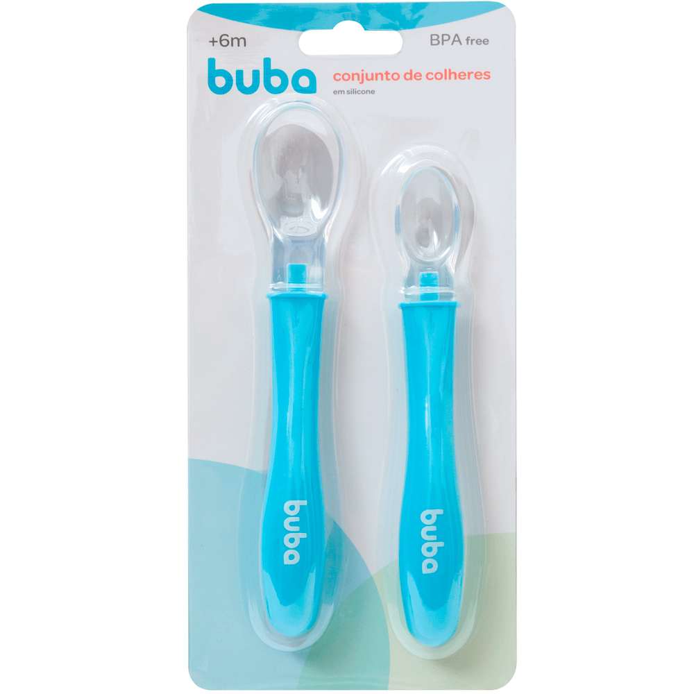 Colheres em Silicone (6+ Meses) - Buba