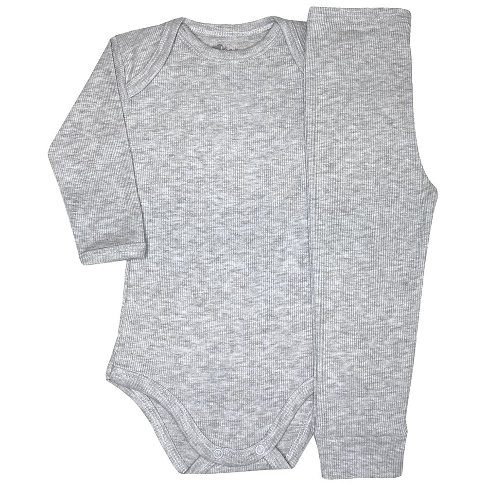 Conjunto Pijama Canelado Infantil Body e Calça - Odicon