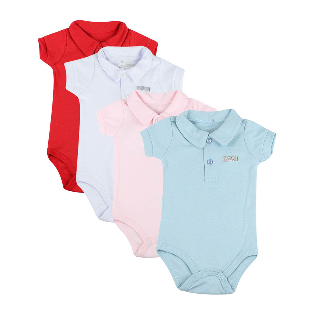 Body Manga Curta Bebê Unissex Gola Polo - Have Fun