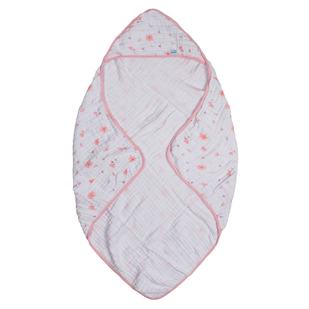 Toalha Soft Camada Dupla 80cmX80cm Floral - Baby Joy