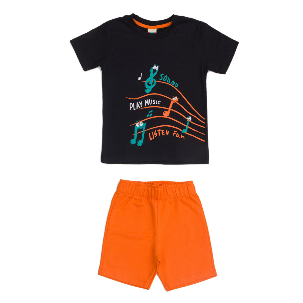 Conjunto Infantil Play Music Camiseta e Bermuda - Have Fun