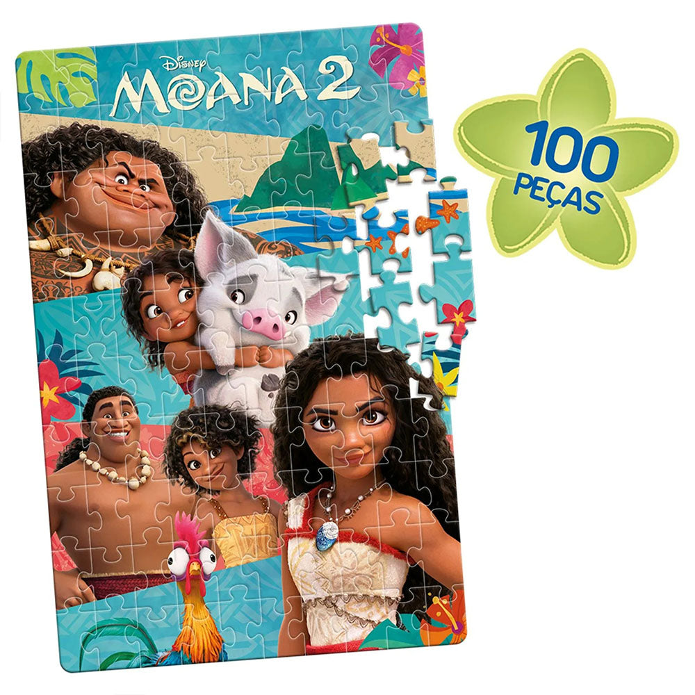 Quebra-Cabeça Disney Moana 2 100 Peças - Toyster