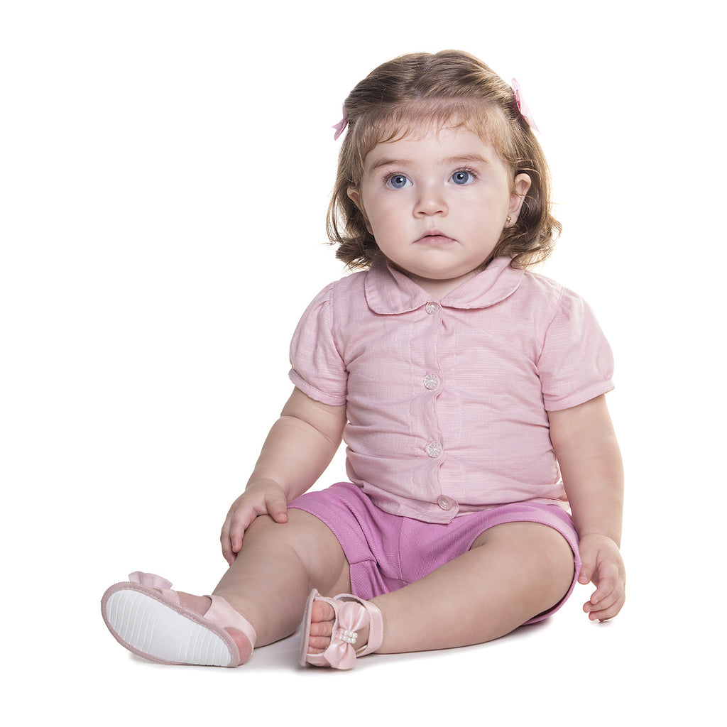 Camisa Bebê Menina Little Miss Cambraia Flamê - Have Fun