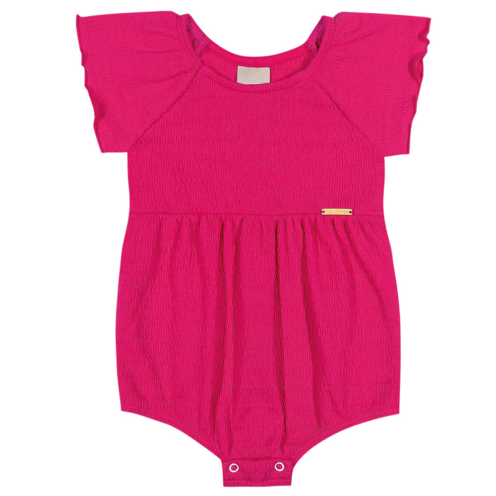 Conjunto Bebê Menina Macaquinho e Chapéu - Colorittá