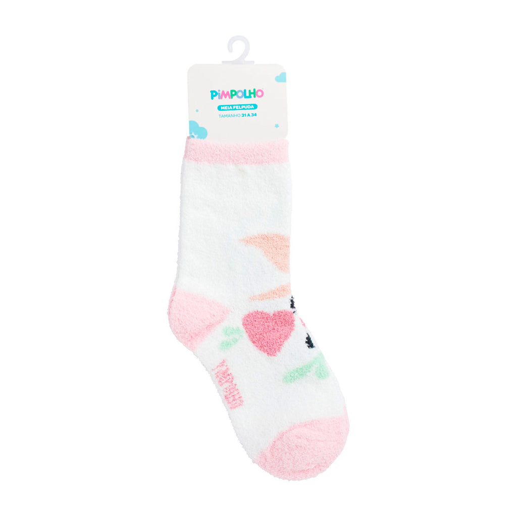 Meia Felpuda Infantil Menina 31-34 Tucano - Pimpolho