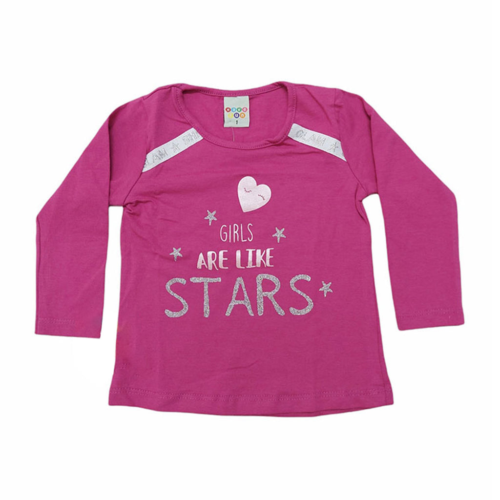 Blusa em Cotton Girls Are Like Stars - Have Fun