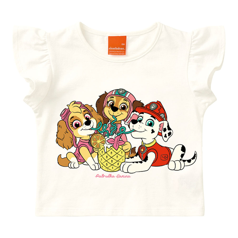 Blusa Box Infantil Menina Patrulha Canina Off - Malwee Kids