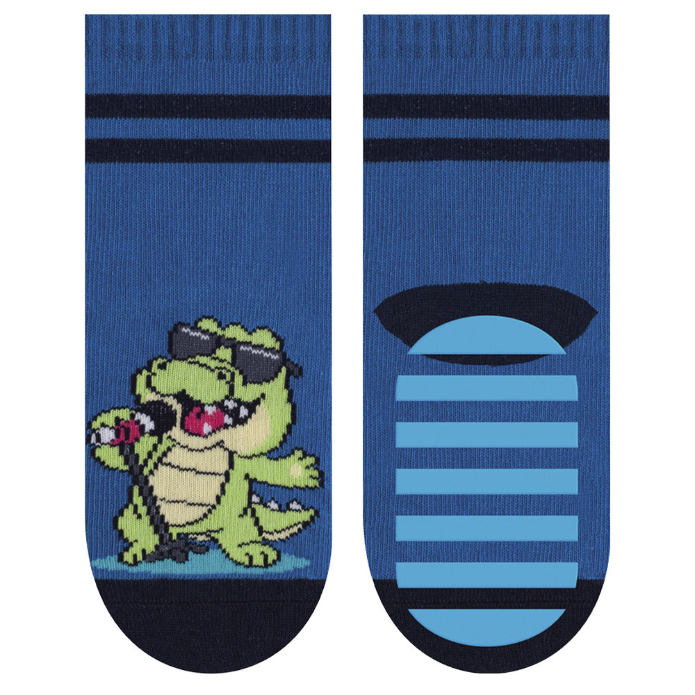 Meia Antiderrapante Bebê Menino Estampada - Selene