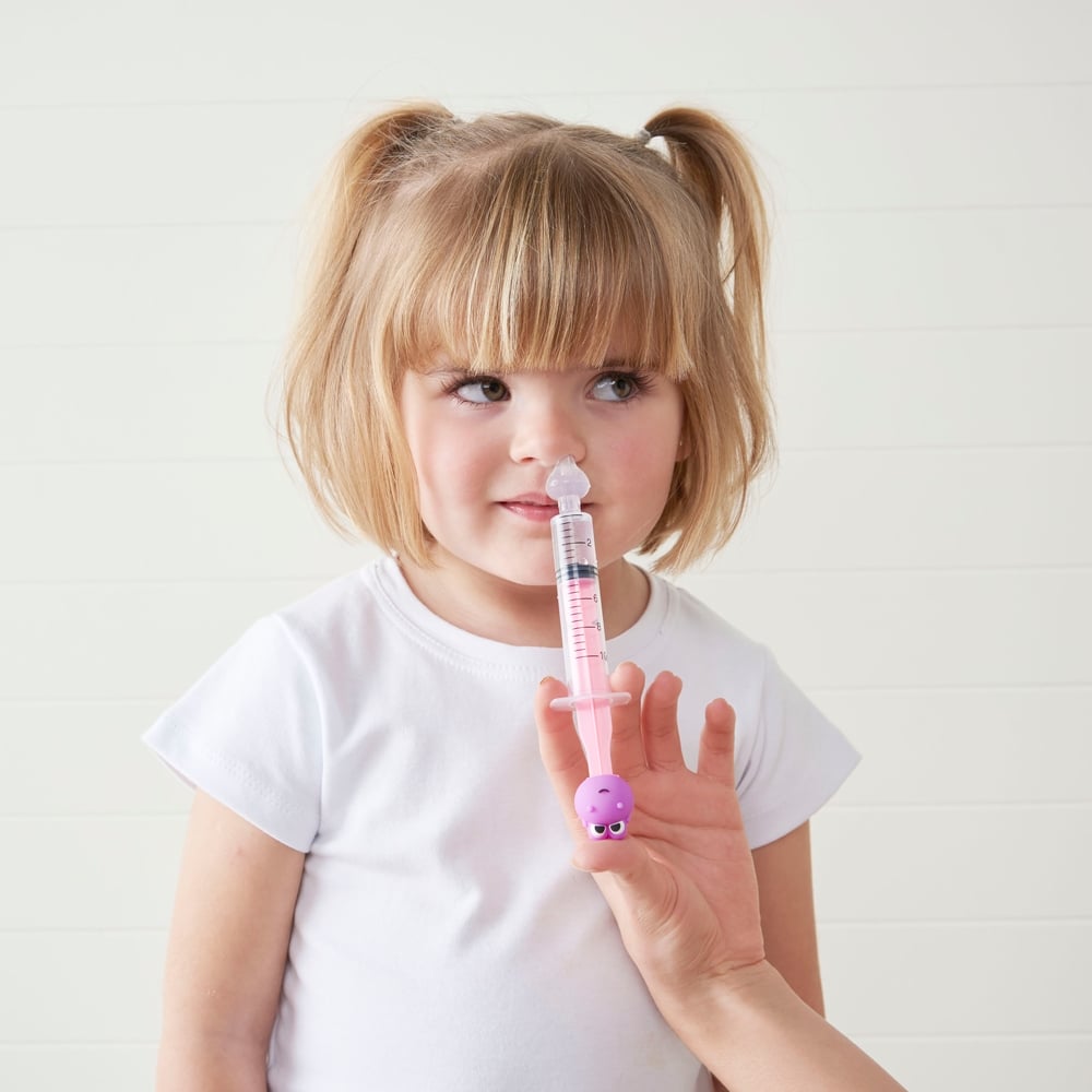 Seringa Lavador Nasal Infantil Dino C/ Ponta em Silicone - Buba