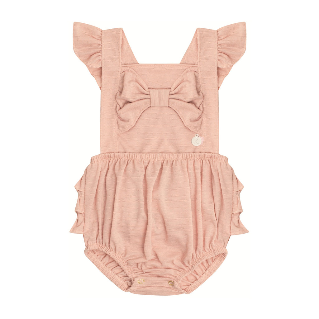 Macaquinho Banho de Sol Bebê Laço e Babados - Kiki Xodó