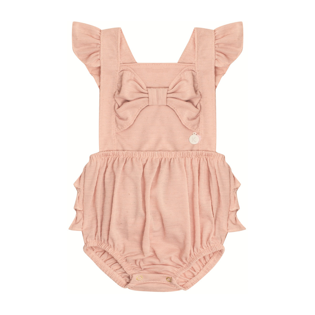 Macaquinho Banho de Sol Bebê Laço e Babados - Kiki Xodó