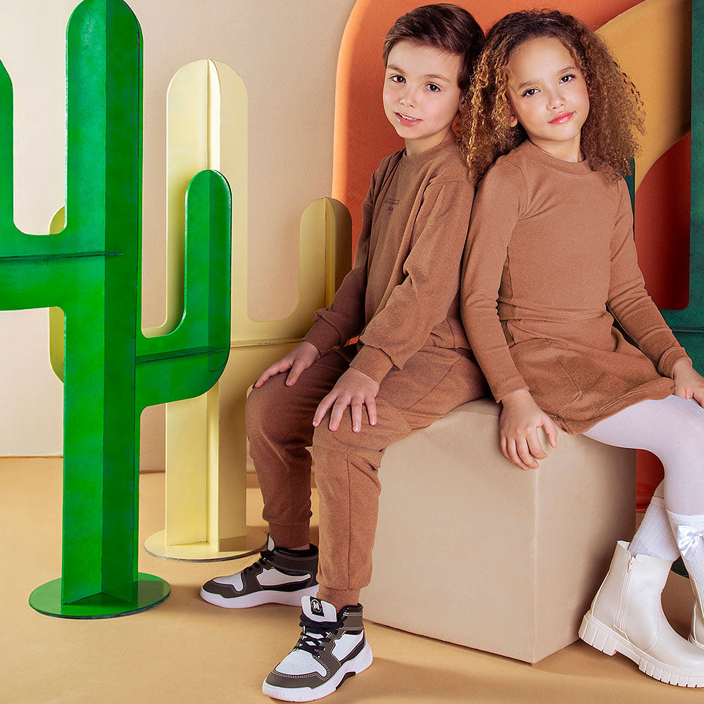 Conjunto Infantil Menino Blusão e Calça Flannel - Have Fun