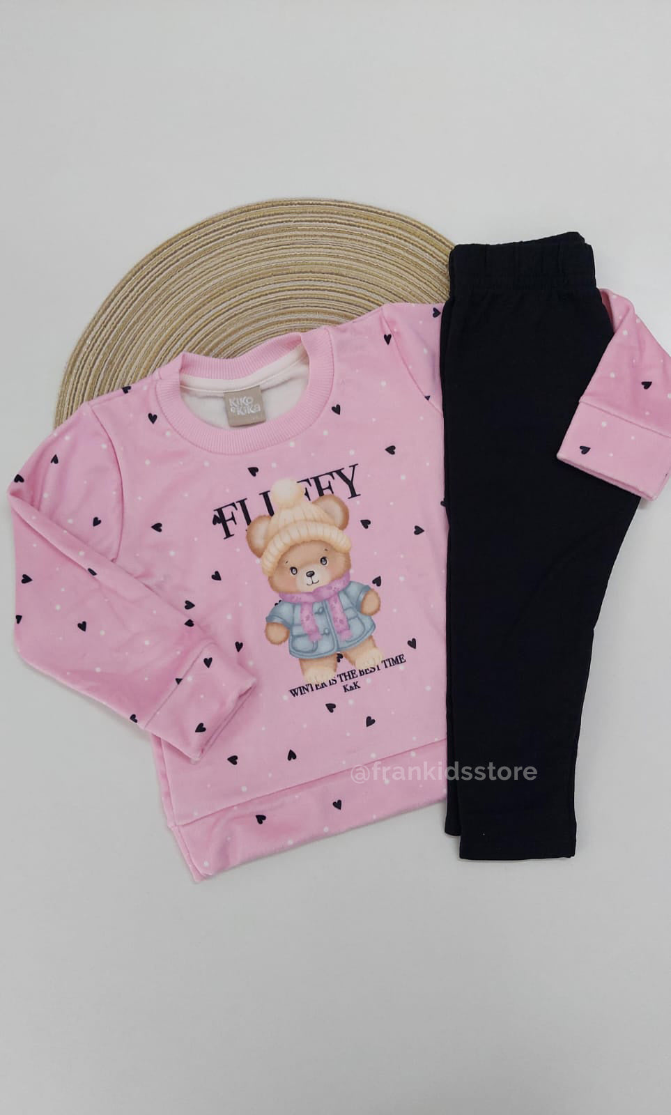 Conjunto Menina Plush e Molecotton Peluciado - Kiko e Kika