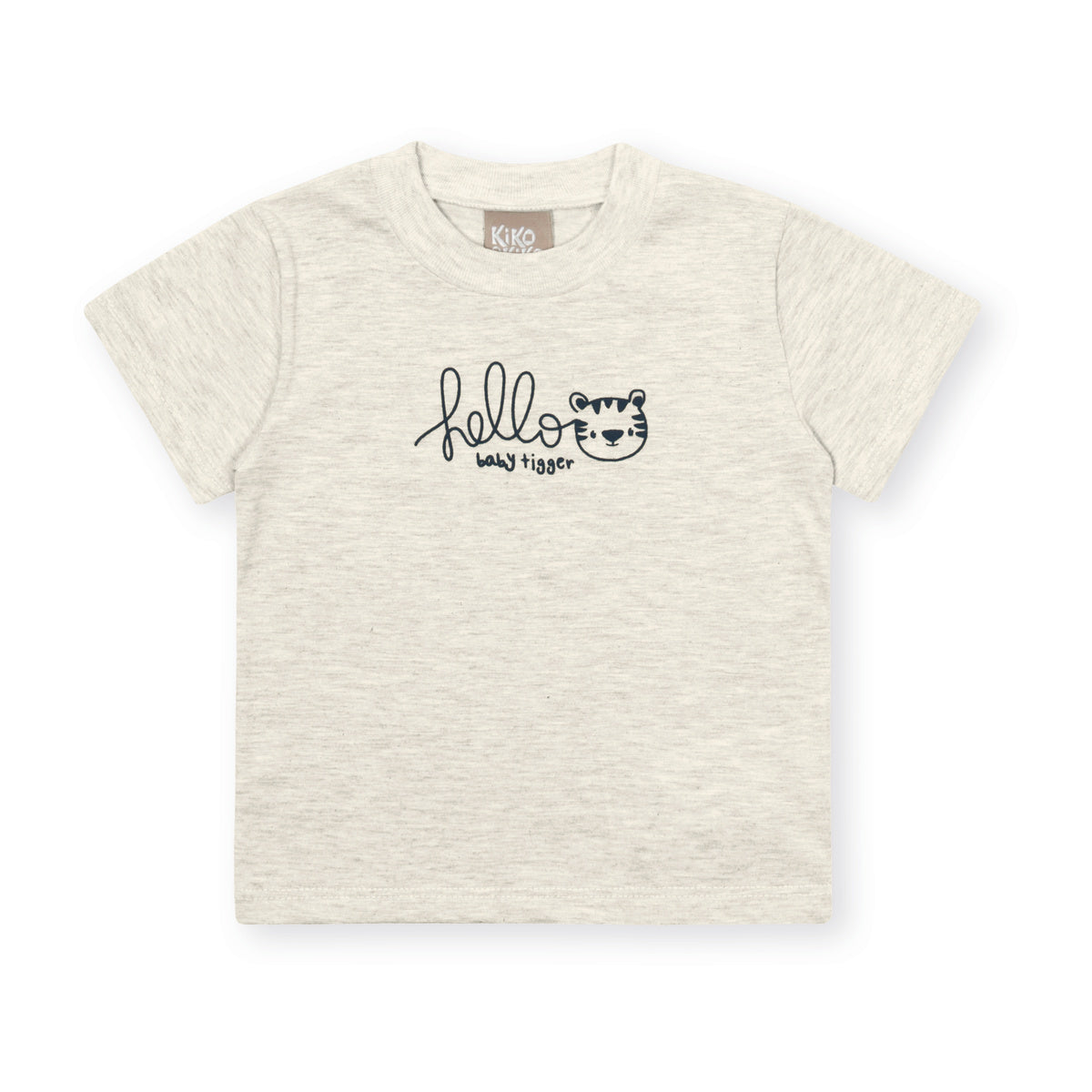 Camiseta Manga Curta Bebê Menino Hello Tigger - Kiko e Kika