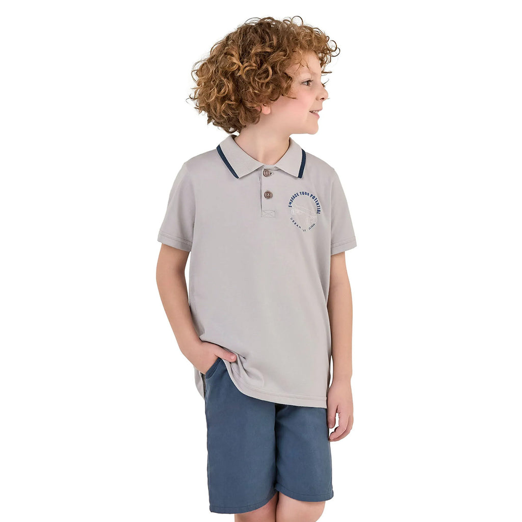 Conjunto Infantil Menino Camisa Polo e Bermuda - Elian
