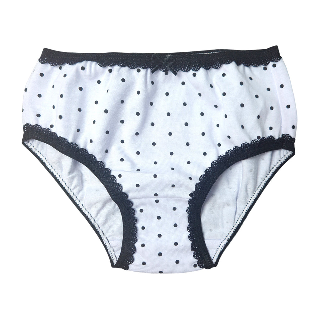 Kit C/3 Calcinhas Infantil Estampa Poá Sortida - Tampinha