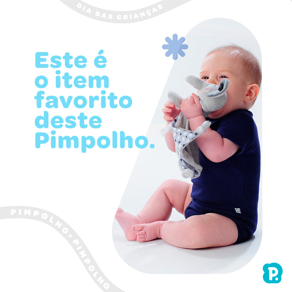 Naninha Bebê Soft Marrom Macaco - Pimpolho