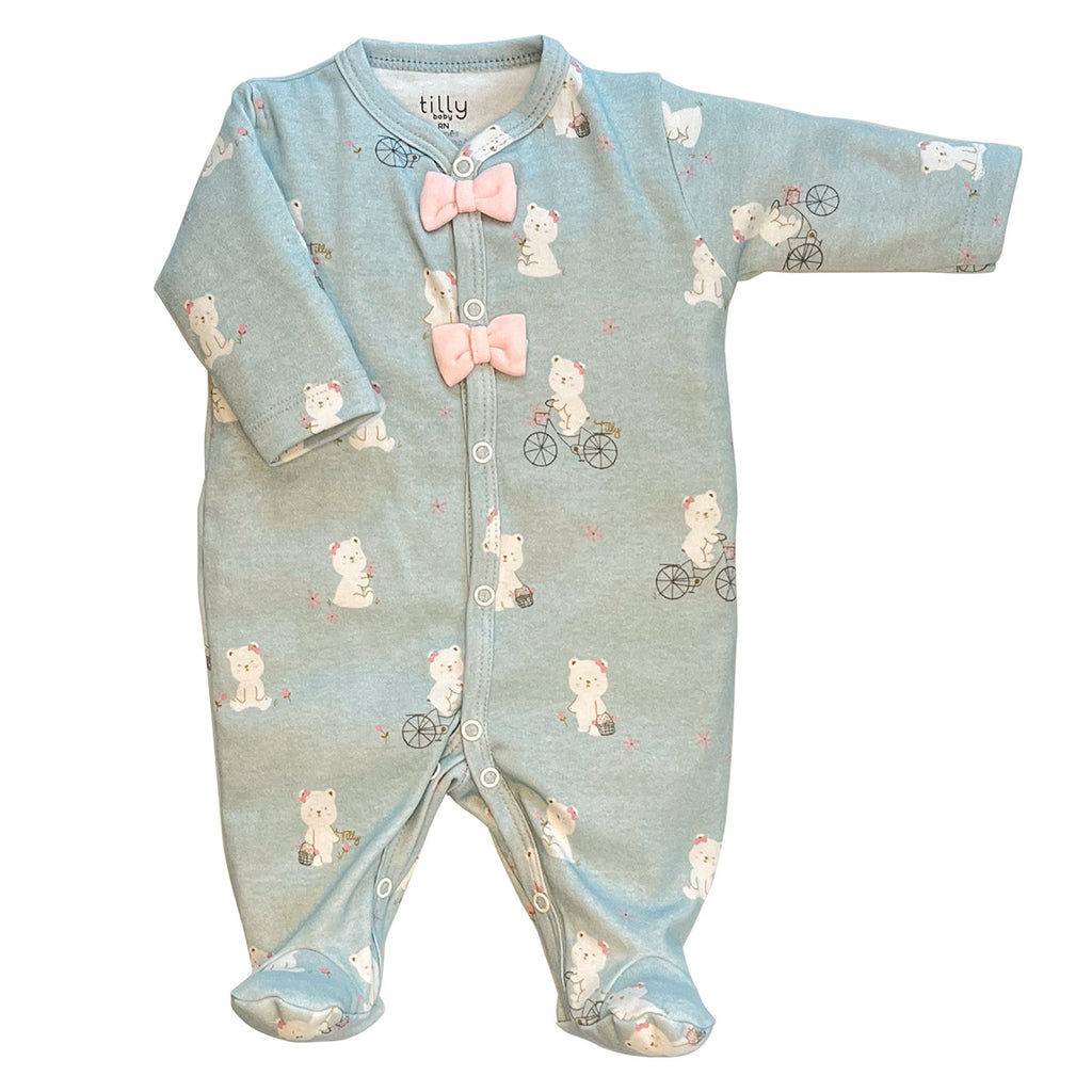 Macacão Bebê Menina Ursinhos - Tilly Baby