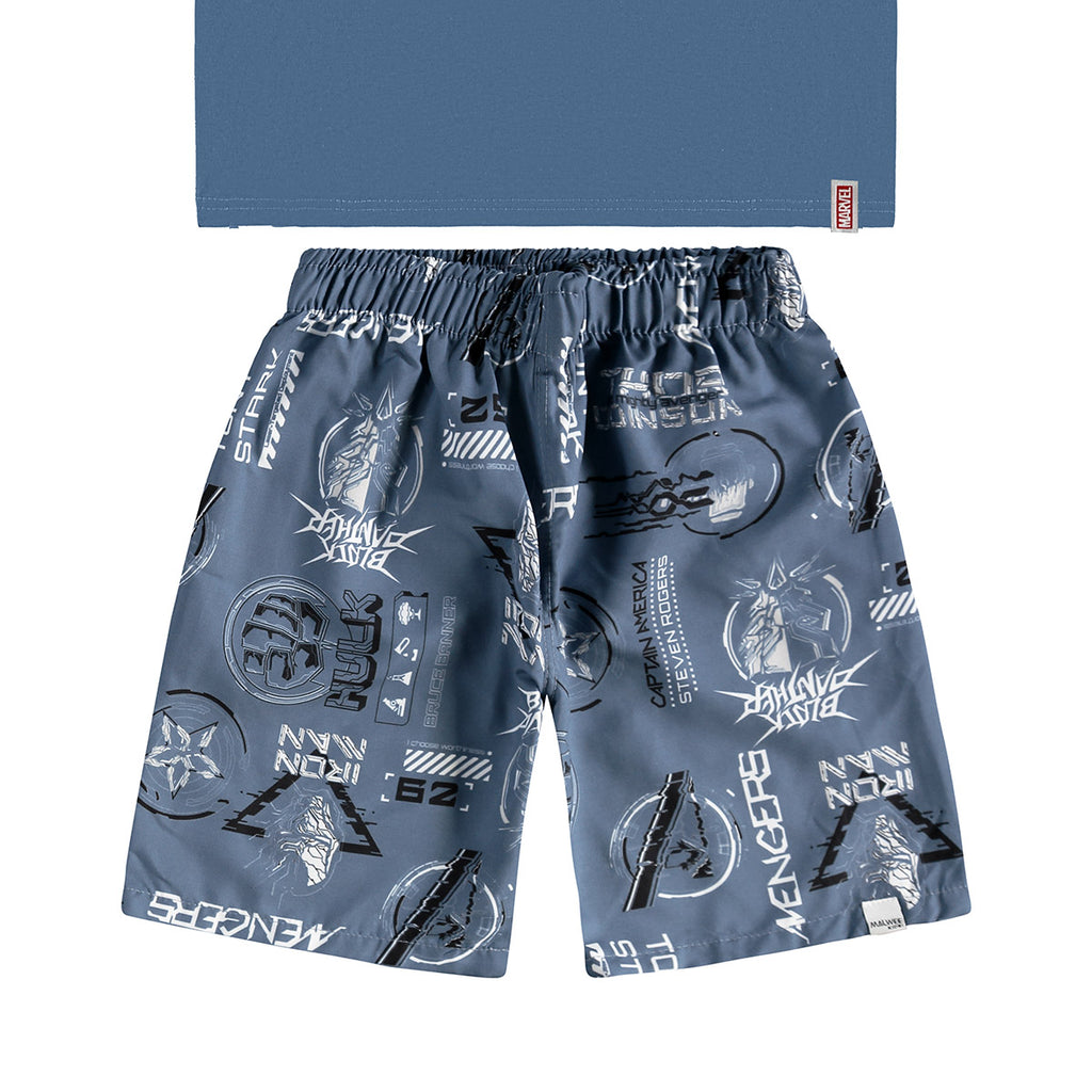 Conjunto Infantil Menino Capitão América - Malwee Kids