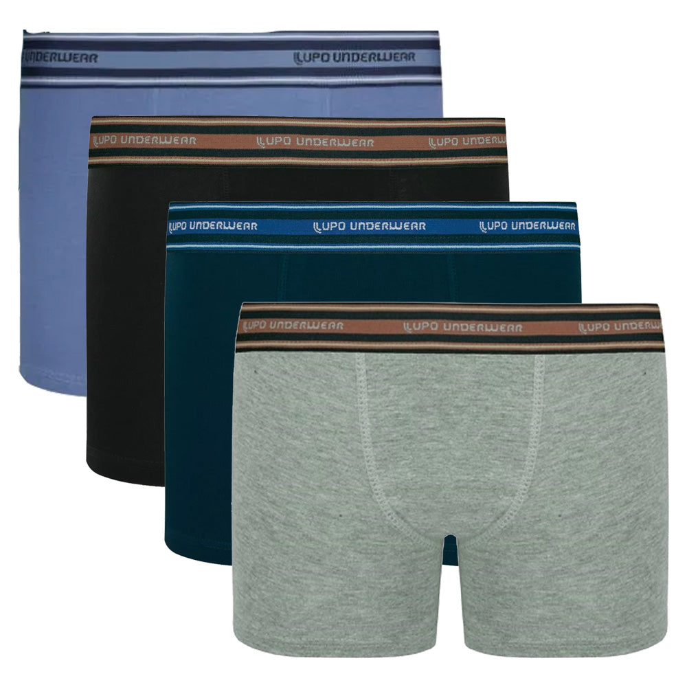 Cueca Infantil Boxer Algodão Com Elastano - Lupo