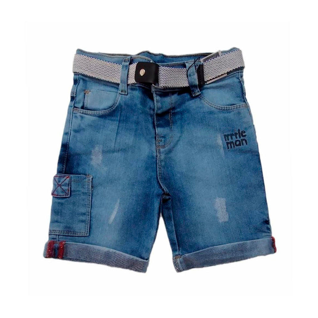 Bermuda Jeans Comfort Com Cinto - Bracket Jeans