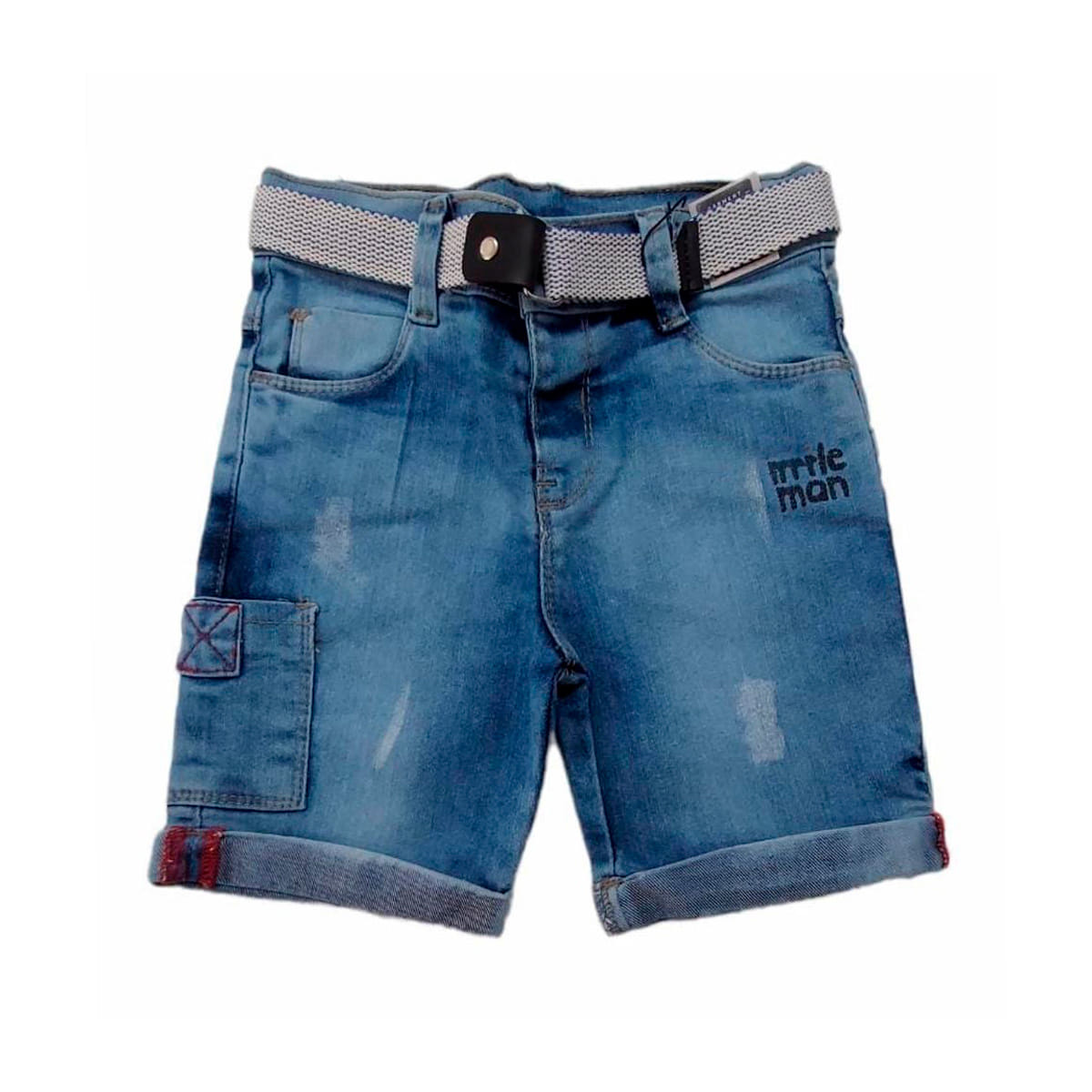 Bermuda Jeans Comfort Com Cinto - Bracket Jeans