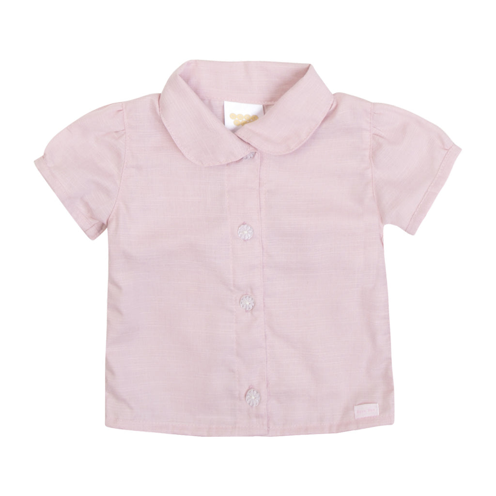 Camisa Bebê Menina Little Miss Cambraia Flamê - Have Fun