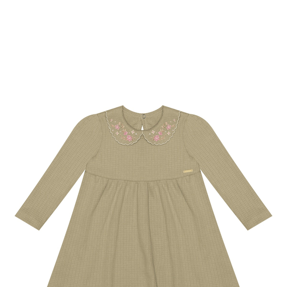 Vestido Infantil Malha Crochê Turquia - Alakazoo