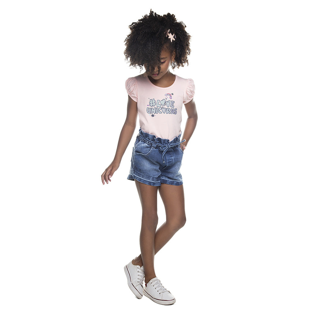 Blusa Infantil Menina #Love Unicors - Have Fun