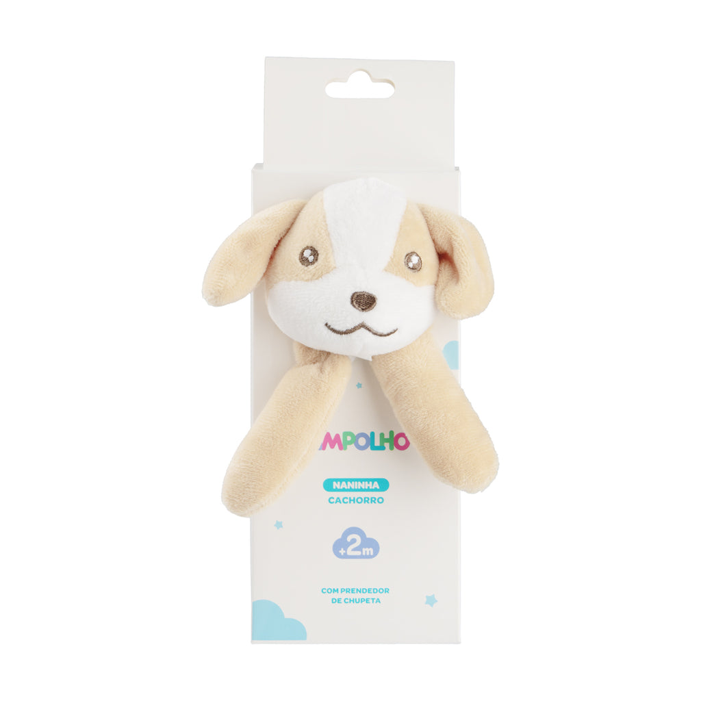 Naninha Bebê Soft Bege Cachorro - Pimpolho