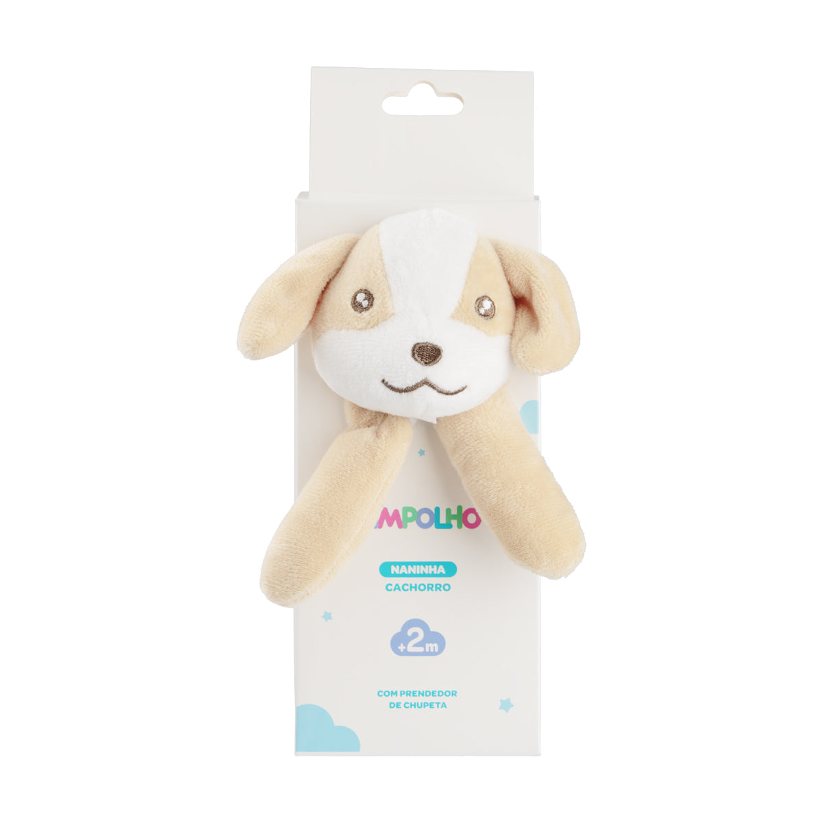 Naninha Bebê Soft Bege Cachorro - Pimpolho