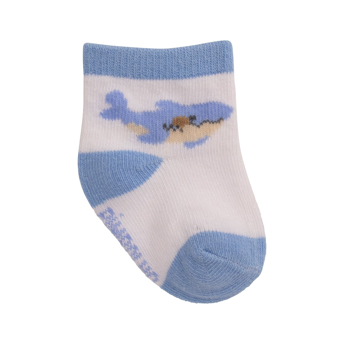 Kit 3 Pares Meia Cano Médio Bebê Menino RN Tubarão - Pimpolho