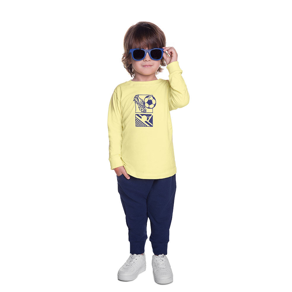 Camiseta Infantil Menino Meia Malha Futebol - Have Fun