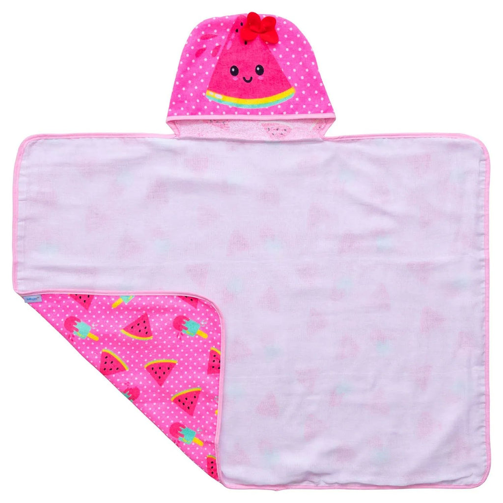 Toalha de Banho Forro de Fralda 67CMX90CM Melancia - Baby Joy