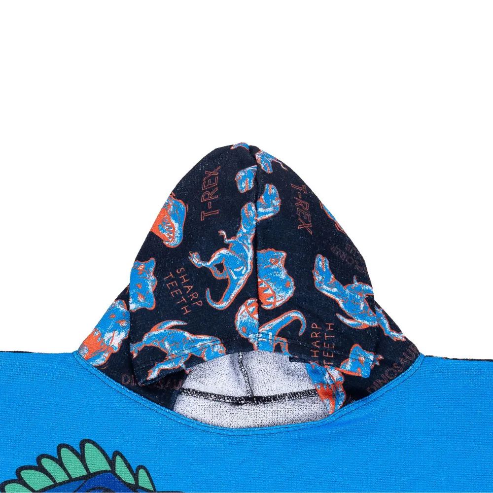 Toalha Poncho Infantil Menino Dinossauro - Everly